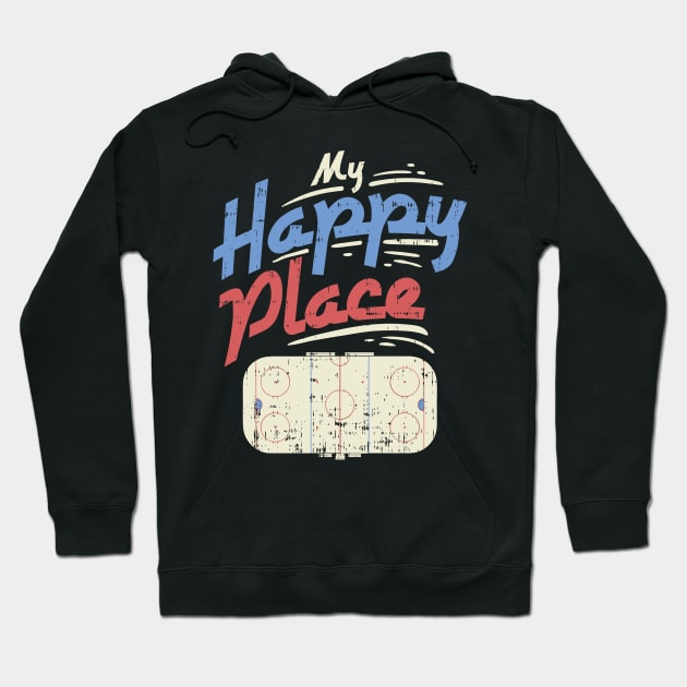 My Happy Place - Ice Hockey Player Gift Hoodie by biNutz